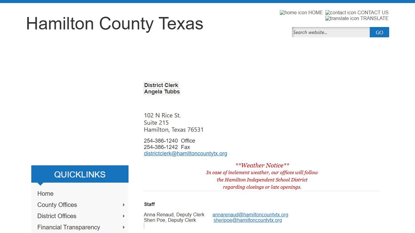 Hamilton County, Texas